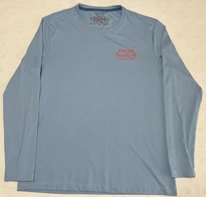 Original Vintage Weatherproof Adult Size 2XL Long Sleeve T-Shirt Light Blue - Picture 1 of 6