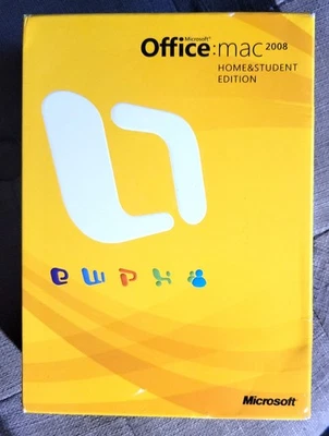 Microsoft Office Mac 2008 Home & Student Edition w/ 3 Product Keys in box - Image 1 of 4