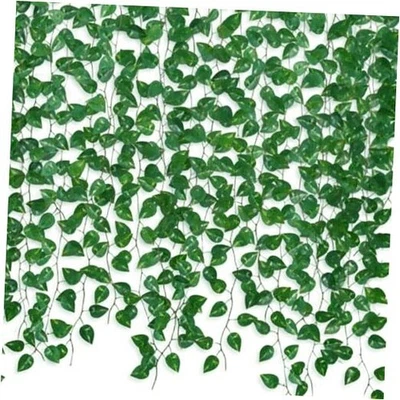 Paquete de 12 plantas falsas de 86 pies enredaderas artificiales para decoración de habitaciones, hiedra sintética paquete de 12 86 pies Foto 1 de 4