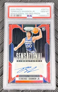 2024-25 Panini Prizm Sensational Signatures Red /99 Terrence Shannon Jr. Pop 11 - Bild 1 von 2