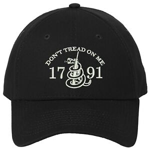 Don't Tread On Me 2A New Era Embroidered One Size Fits All Baseball Hats