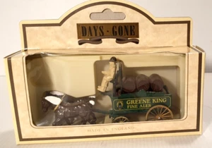 BREWERS DRAY GREENE KING 1/43 Diecast Metal Replica by Lledo Days Gone England. - Picture 1 of 6