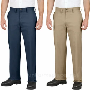 NWT Men's Dickies Pants Industrial Flat Front Cotton LP310 Relaxed fit navy 40  - Picture 1 of 2