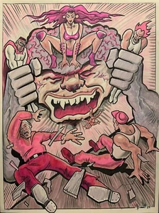 PINK BRAINS ** MIKE BENNETT'S ORIGINAL ART (2025) 02.10.25 - Bild 1 von 1