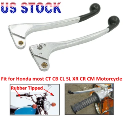 Pair Clutch Brake Handle Levers For HONDA CT XR SL XL 70 80 75 100 90 125 250 - Image 1 of 4