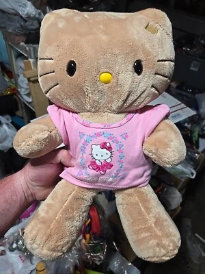 Build a Bear Hello Kitty Hawaiian Sun Kissed Tan Tropical Plush & Shirt Retired  - Image 1 of 4
