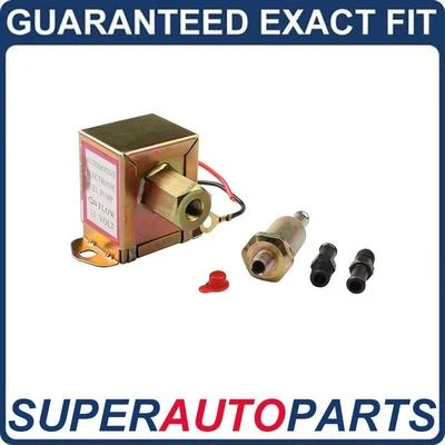 Bomba de combustible eléctrica universal faceta estándar de metal 12 V para gasolina y diésel 2,5-4 PSI Foto 1 de 4