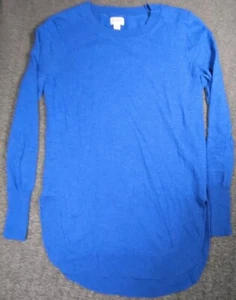 J. Crew Women's Wool Blend Tunic Sweater Harbor Blue XXS - Picture 1 of 6