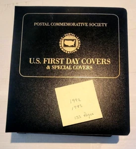 133 STAMP ALBUM 1992*1993 IMPORTANT FIRSTS US  STAMPS 133 COMMEMORATIVE COVERS - Picture 1 of 10