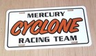 Mercury CYCLONE RACING Team License plate tag 1966 1968 1969 1970 1971 1972 1973