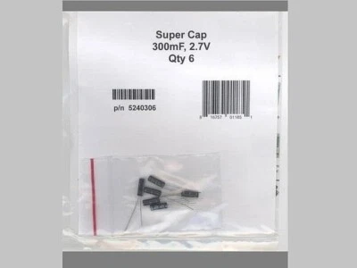NCE ~ New 2024 ~ .3 Farad 2.7v Super Capacitors ~ 6 Pack ~ 5240306 - Image 1 of 3