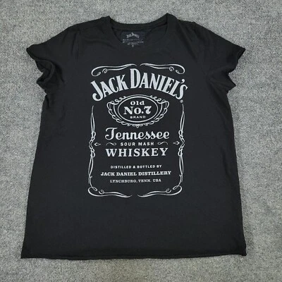 Camisa Jack Daniel's Mujer Talla 0 Negra Tennessee Whisky Manga Corta Top Adulto Foto 1 de 4