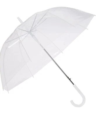 Paraguas de viaje Capelli New York para adultos para días de lluvia, transparente Foto 1 de 4