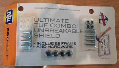 Kit de placas Lisense ProElite Ultimate Tuf Combo escudo irrompible - sellado Foto 1 de 2