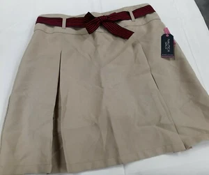 Nautica Girls School Uniform Scooter With Short Underneath Khaki Size 14.5 Plus - Picture 1 of 6