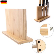 Messerbrett Magnet Messerblock Magnethalter Messerhalter magnetisch Bambus DHL