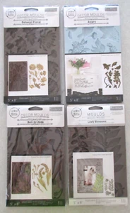 Prima Marketing Decor Moulds Mixed Media Floral Bird Leaves LOT - Picture 1 of 2