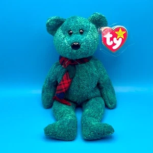 TY Beanie Baby - WALLACE the Bear (9 inch) - Picture 1 of 1