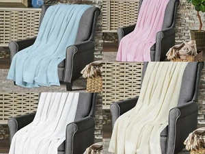 100% Pure Extra Soft Cotton Cellular Blankets - Picture 1 of 6