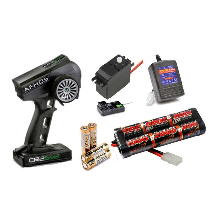 Ready to Run Bundle for Tamiya Kits Transmitter, Battery, Fast Charger & Servo!