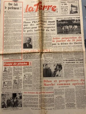 JOURNAL LA TERRE - 14 JUIN 1973 - JACQUES MESRINE - Photo 1/2