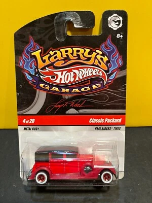 1/64 HOT WHEELS LARRY'S GARAGE REAL RIDERS 4/20 CLÁSICO PACKARD ROJO Foto 1 de 2