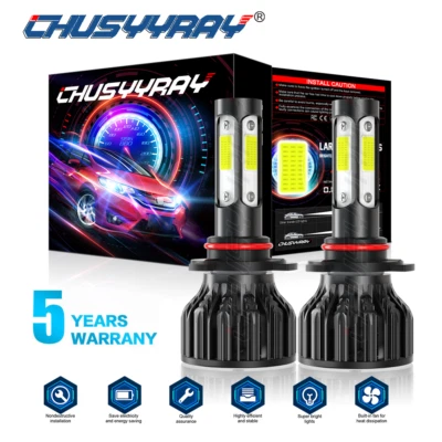 LED For Scion iM 2016 Headlight Kit 9012 HIR2 6000K White CSP Bulbs Hi Low Beam - Image 1 of 4