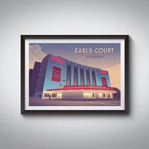 Earls Court London Travel Poster - Picture 1 of 8