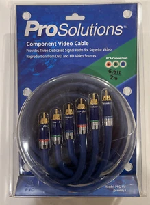 NEW ProSolutions Component Video Cable 6.6ft/ 2m Model PSG-CV - Picture 1 of 3