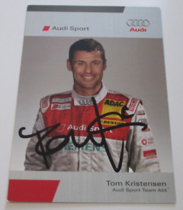 2006 DTM German Touring Car - A4 Audi Sport Team Abt Tom Kristensen Signed Card