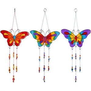BEAUTIFUL BUTTERFLY SUNCATCHERS PURPLE RED YELLOW ORANGE BLUE SC_01215B - Picture 1 of 4