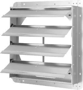 16" Automatischer Rolladenentlüfter | Vollaluminium Wetterfest Schwerkraftentlüfter - Bild 1 von 6