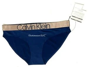 Calvin Klein Authentic Women’s ICON Bikini Brief Underwear _Blue RRP £30 - Picture 1 of 11