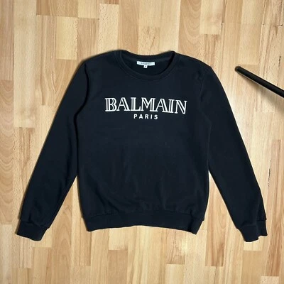 Pulôver feminino logotipo moletom Balmain Paris - Imagem 1 de 4