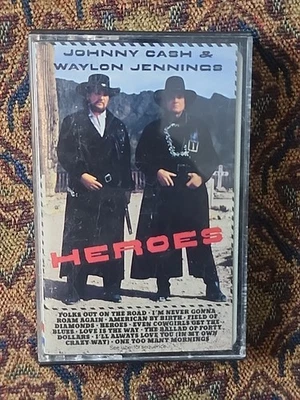 Waylon Jennings & Johnny Cash Heroes Cassette Tape Country Music - Pre-owned  - Image 1 of 4