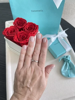 Alianza de boda Tiffany Harmony en platino, 3 mm tamaño 7,5 NUEVA $1.400 Foto 1 de 4