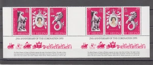 Santa Helena: 1978 - MNH - TIRA 6 + ETIQUETA - SCOTT # 317 REINA ISABEL II - Imagen 1 de 1
