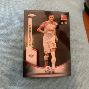 Benjamin Sesko 2024 Topps Chrome Sapphire Edition Black #d 8/10 Bundesliga SSP - Picture 1 of 7