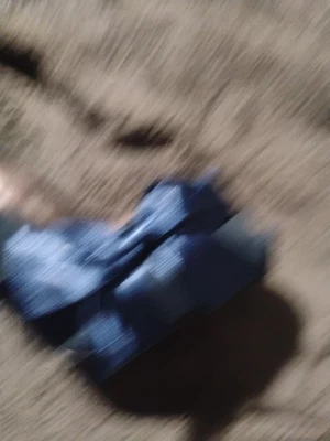 Paris Hilton Blue Peep-Toe Heels w/ Satin Bow – Size 11 M – Brand NEW... - Image 1 of 4