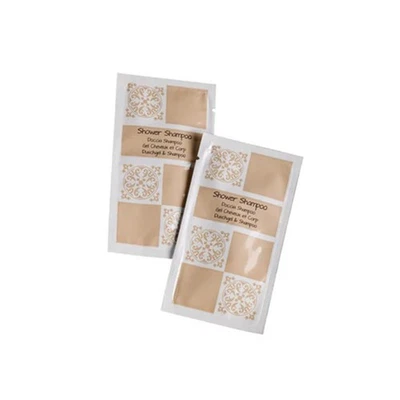 MAQA Bustina shampoo doccia monodose 10 ml, linea cortesia shower bagno doccia 100 pz