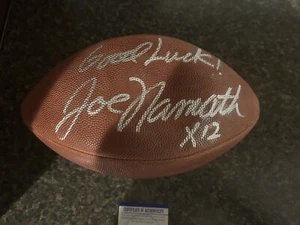 Joe Namath Signed Football PSA Certified Autograph Inscribed Auto - Picture 1 of 5
