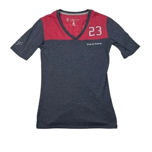 Nike NFL Players Houston Texans Arian Foster #23 T-Shirt Red Blue Womens Medium - Picture 1 of 6