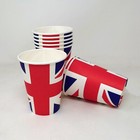 Union Jack Paper Cups Disposable Cups for Hot And Cold Drinks 8oz 100 Cups