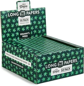 50x Granny's® Slim Long Papers aus Hanf | 108 x 45 mm | 36 Blatt - Bild 1 von 7