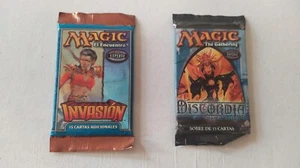 1 SOBRE INVASION + 1 SOBRE DISCORDIA MAGIC TG en español. ORIGINALES - Imagen 1 de 2
