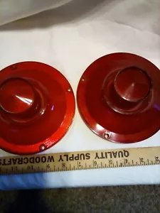 pair of vintage auto tail light lenses - Picture 1 of 3