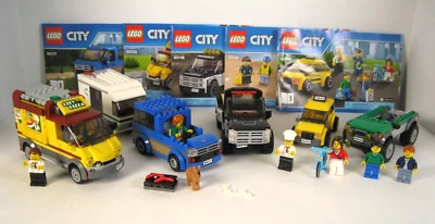 5 Lego City Partial Sets: 60050, 60117, 60148, 60149, 60150 Pizza Truck, Taxi - Image 1 of 4