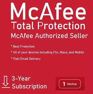McAfee Total Protection 2025 1 PC 3 Years - Picture 1 of 6