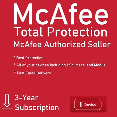 McAfee Total Protection 2025 1 PC 3 Years - image 1 of 4
