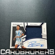 2022-23 Immaculate Collection Premium Swatch Autographs Paulo Dybala Auto /25
